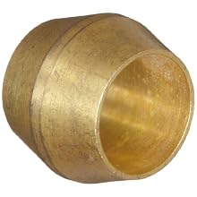 Anderson Metals Brass Compression Tube Fitting, Sleeve, Tube OD