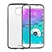 Galaxy S6 Edge Case, [Clear Back View] JOTO Samsung Galaxy S6 Edge Case Slim, ** Scratch Resistant** Slim Fit / Clear Back Panel / Hybrid Case [Bumper Case with Clear Back Panel], Protective Case for Galaxy S6 Edge (2015) (Black)