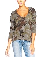 SO Cachemire & Knitwear Camiseta Manga Larga Tal (Gris)