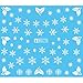 Tinksky Nail Art Stickers Christmas Snow Nail Art Stickers Decals Decoration Snowflake Design,Pack of 5