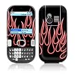 Red Neon Flames Design Protective Skin Decal Sticker for Palm Centro Cell Phone