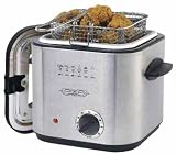 stainless-steel-deep-fryer Sensio 13373 Bella Cucina 1-1/5-Quart Stainless-Steel Deep Fryer