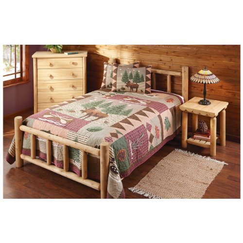 CASTLECREEK King Cedar Log Bed On Sale