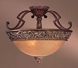 Minka Lavery Lights 949-126 Semi-Flush Light - Belcaro Walnut Traditional Lighting