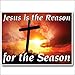 VictoryStore Jesus is The Reason The Season Easter Lawn Display (Sunset Cross)- 18'x24' Yard Sign Decoration Two Stakes Per Sign (2)