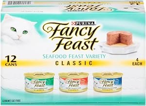 Fancy Feast Gourmet Cat Food, 3-Flavor Feast Variety Pack (48 Cans) Fancy Feast Gourmet Cat Food, 3-Flavor Feast Variety Pack (48 Cans)
