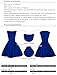 Anni Coco® Women's Classic 1950s Vintage Hepburn Dresses Blue Medium
