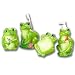 Frogs Bathroom Bath Accessories Set SOO Cute! ~New!~