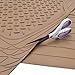 MotorTrend® Heavy Duty Premium Rubber Cargo Mat Trimmable Trunk Liner for Trucks and Sedans Multi Size X-Large (Beige)