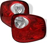 01-03 Ford F150 Flareside Euro Taillights - All Red (Jaguar Type) 