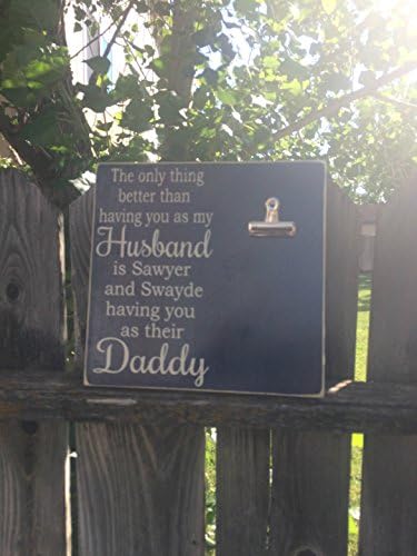 11X11 The only thing better than having you as my Husband is our children having you as their father- Father's Day- personal message- customizable *FREE DOMESTIC SHIPPING!*