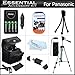 Must Have Accessories Kit For Panasonic Lumix DMC-LZ20, DMC-LZ20K, DMC-LZ20R, DMC-LZ30, DMC-LZ30K Digital Camera Includes 4AA High Capacity Rechargeable NIMH Batteries And AC/DC Rapid Charger + USB 2.0 Card Reader + Deluxe Case + 50 Tripod w/Case + More