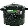 Columbian Home 0707-1 Granite Ware 21-1/2-Quart Steel/Porcelain Water-Bath Canner with Rack