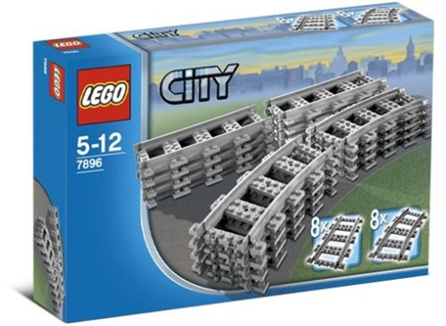 Childrens Toyshop  Toys : LEGO City 7896: Straight & Curved Rails