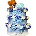 Sweet Baby BOY Diaper Cake Gift Tower with Teddy Bear