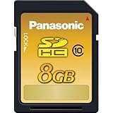 Panasonic 8 GB High Speed 22MB/s SDHC Class 10 Memory Card RP-SDW08GU1K