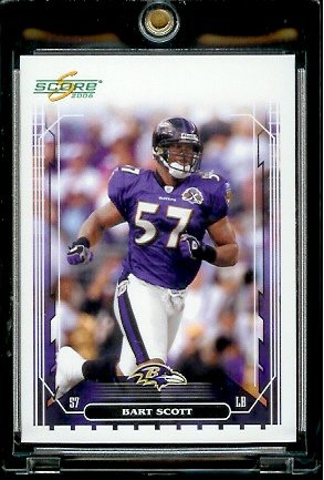 2006 Score Factory Set Single Card # 291 Bart Scott (RC) Rookie Card - Baltimore Ravens - NFL Football Cards