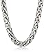 Italian Sterling Silver 5.0mm Spiga Chain Necklace, 18