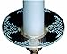 Biedermann & Sons Glass Bobeche Candle Rings with White Pattern, Set of 12