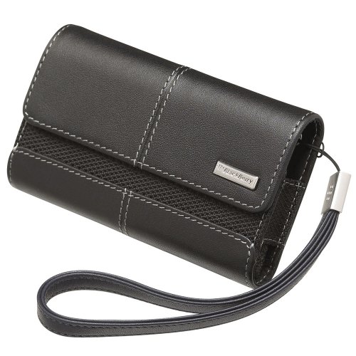 BlackBerry Leather Folio for BlackBerry Storm 9530 (Black)