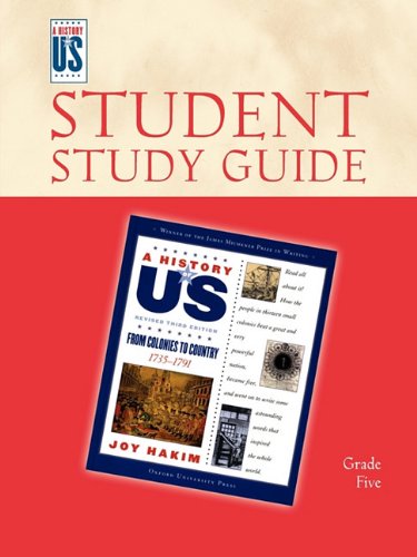 From Colonies to Country: Elementary Grades Student Study Guide, A History of US Book 3