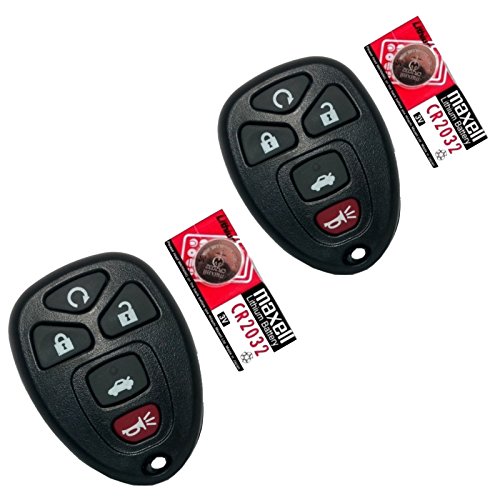 Discount Keyless Pair of Replacement 5 Button Automotive Keyless Entry