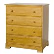Kalani 4 Drawer Dresser in Honey Oak Finish By Da Vinci Baby Furniture