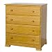 Kalani 4 Drawer Dresser in Honey Oak Finish By Da Vinci Baby Furniture