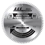 Buy A.G.E. Series by Amana Tool MD10-801 Plywood Laminate 10-Inch Diameter by 80-Teeth... by A.G.E. Series by Amana Tool