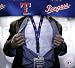 Texas Rangers Lanyard Key Chain & Ticket Holder - Blue