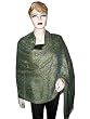 Olive Green Paisely Pashmina Shawl Wrap Throw Reversible Womens Stole