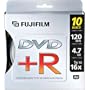 Fujifilm Media 25302710 DVD-R 4.7 GB 120 Minutes 16X Spindle - 10 Pack