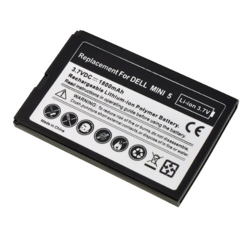 1800mAh Lithium-ion Battery Replacement for Dell Streak Mini 5