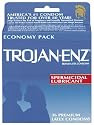 Trojan-Enz Latex Condoms, Spermicidal Lubricant, 36-Count Boxes (Pack of 2)