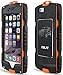 iPhone 6 Plus Case, iPhone 6s plus Case Outdoor Heavy Duty Slim Fits Dual Layer [ShockProof] [Built-in Screen Protector] Hybrid Rugged Shell With [Climbing Carabiner Hook] for Apple 5.5 inch - Orange