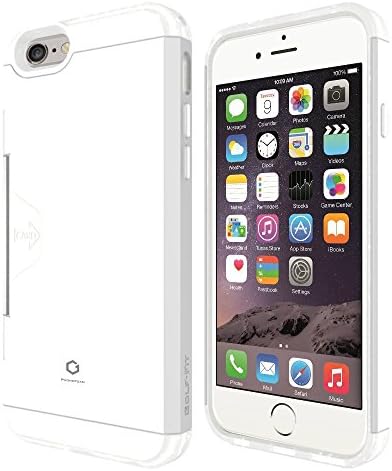 Phonefoam Fit Series Slim Wallet Case for Apple Iphone 6 / 6s (White Tpu with White Pc)