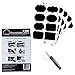 ONLY TILL STOCKS LASTS! on 5 STAR Rated Chalkboard Label Stickers (40) with 8 Unique Sticker Designs per sheet + Chalkboard Marker Pen - Cheapest Set Available on AMZ - BUY NOW BEFORE IT'S TOO LATE!