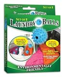 Green Solutions Laundry Balls, Light Blue, Set of 8