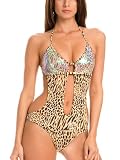 GUESS Luxe Leopard Cut-out One Piece