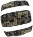 Sports : DAKINE Snowboard Accessoir Anti Rutsch Pad Modular Mat, schwarz DK Logos/ wei&szlig; mit Punkten (black box)