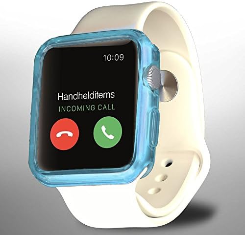 Apple Watch Case,MOUSE Monster Flexible Ultra-Thin Sky Blue TPU Cases Cover for Apple Watch / Watch Sport / Watch Edition 2015 Release 2015 (42 mm)Semi-transparent,Exact Fit / Absolutely NO Bulkiness Soft Case