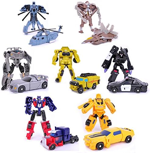 Transformation 7pcs/lot Kids Classic Robot Cars Toys For Children Action &amp; Toy Figures (Without Retail BOX)