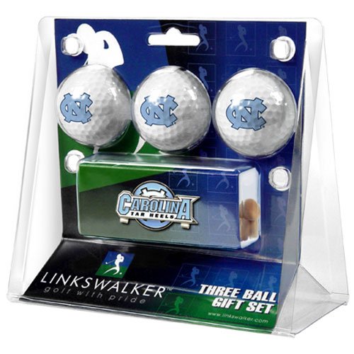 North Carolina Tar Heels Ncaa 3 Golf Ball Gift Pack W/ Hat Clip