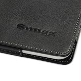 Snugg iPad 2 Case Leather Cover and Flip Stand with Elastic Hand Strap and Premium Nubuck Fibre Interior (Black) - Automatically Wakes and Puts the iPad 2 to Sleep. Superior Quality Design as Featured in GQ Magazine