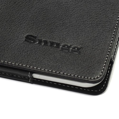 Snugg iPad 2 Case Leather Cover and Flip Stand with Elastic Hand Strap and Premium Nubuck Fibre Interior (Black) - Automatically Wakes and Puts the iPad 2 to Sleep. Superior Quality Design as Featured in GQ Magazine