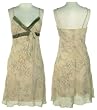 LA BELLE Crinkle Chiffon Floral Dress