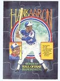 Hank Aaron baseball card 1986 Donruss Diamond King Puzzle (Atlanta Braves)