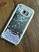 S7 Edge Quicksand Case, Pansonite® Fashion Creative Design Flowing Liquid Floating Luxury Bling Glitter Sparkle Love Heart Hard Case for Samsung S7 Edge (Pink&Blue)