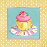 Sorority Girls I -mini Cupcake Art Print Poster by Paul Brent, 8x8