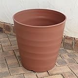 フレグラーポット：43型ブラウン 4個セット[14号プラ鉢 直径43cm、高さ43cm]